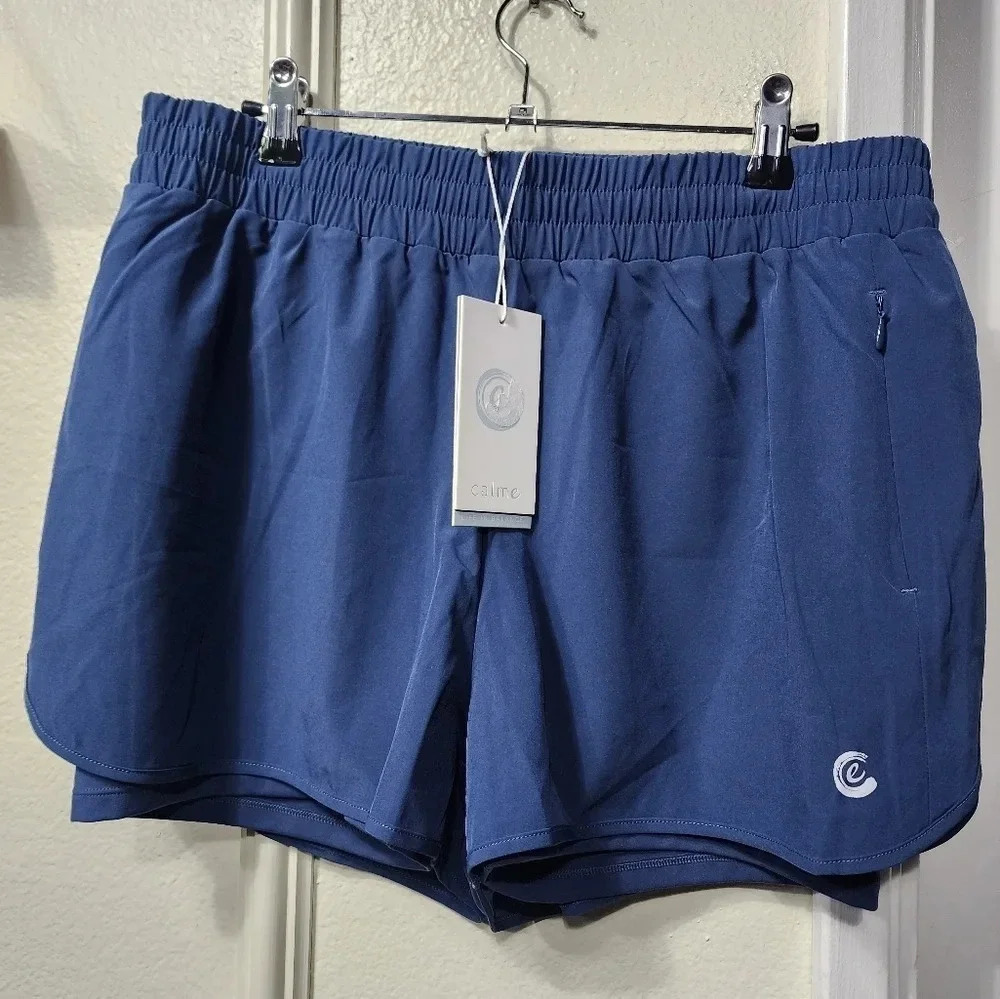 Women's Johnny Was Calme Elements Run Shorts NWT Size Large Athletic Running Gym